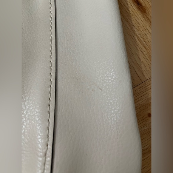 Coach White Leather Derby Tote F58660 - Picture 4 of 16